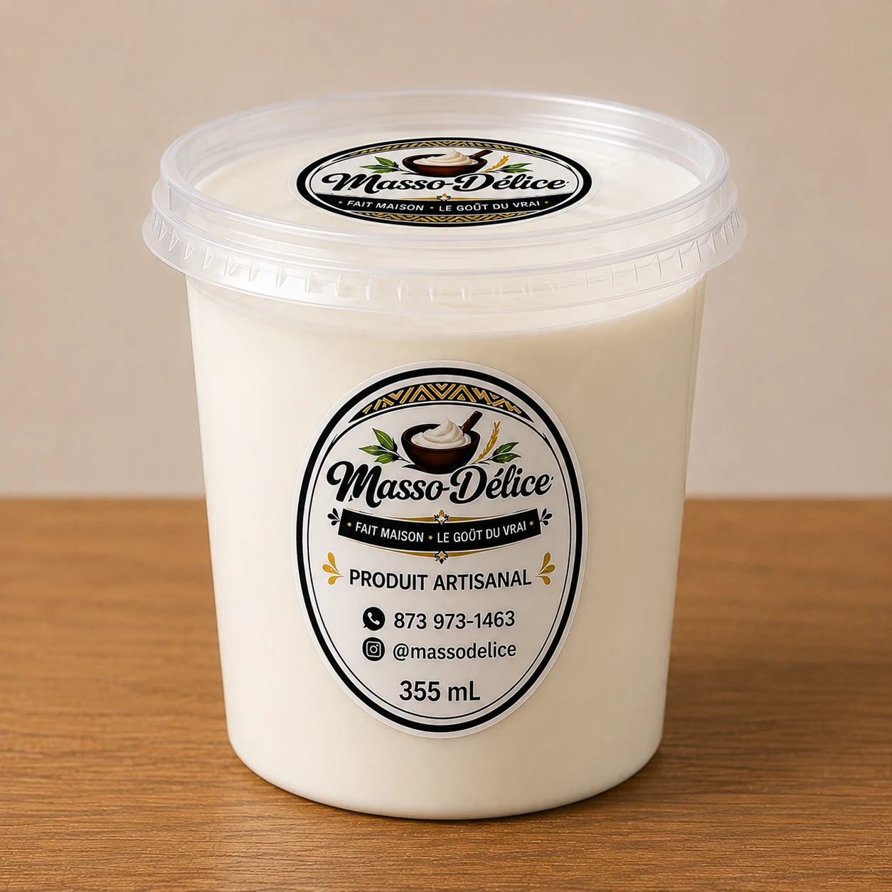 Yaourt nature avec sucre ajouté