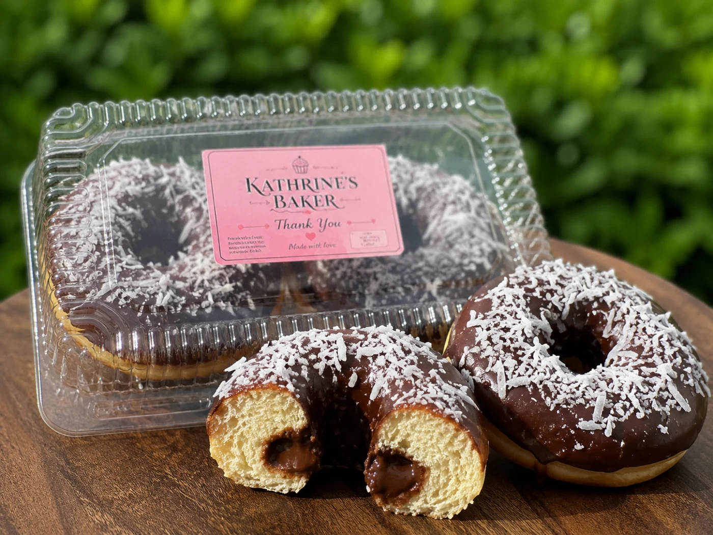 Donut fourré au chocolat ou à la crème