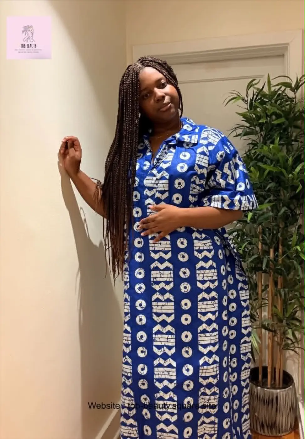 Colar Ankara Boubou dress – African Print