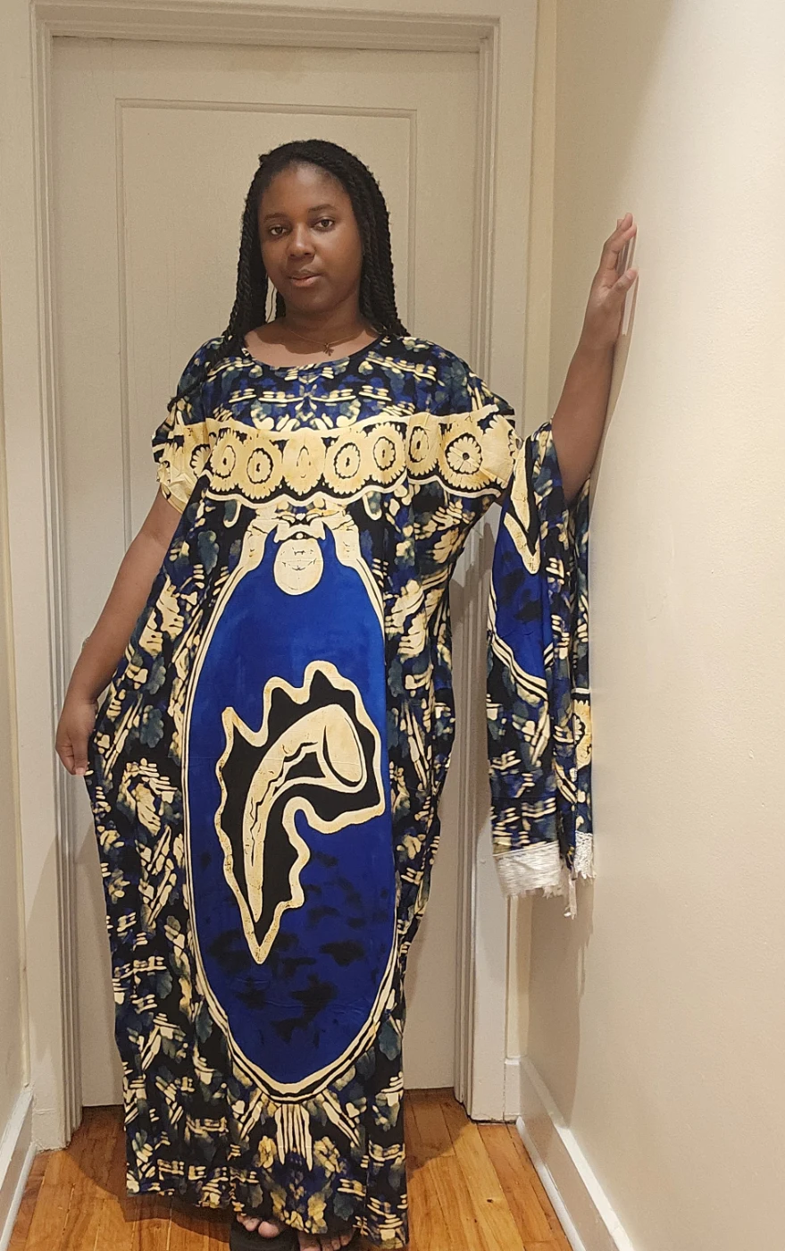 Mabio African map Traditional Cotton Bubu – Batik Print