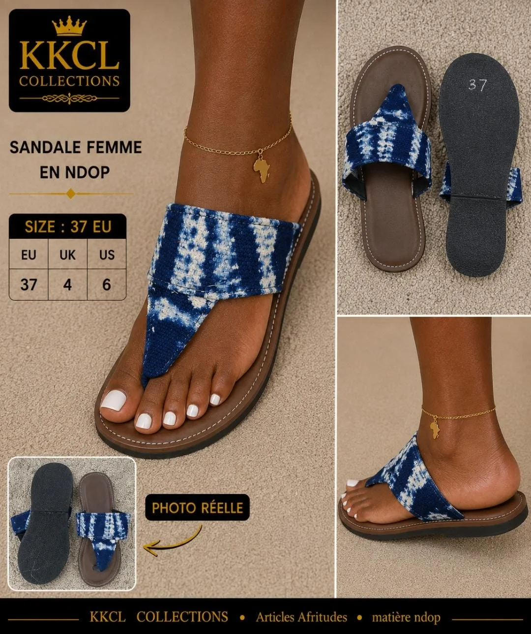 Women's Ndop Sandals –Sizes 37