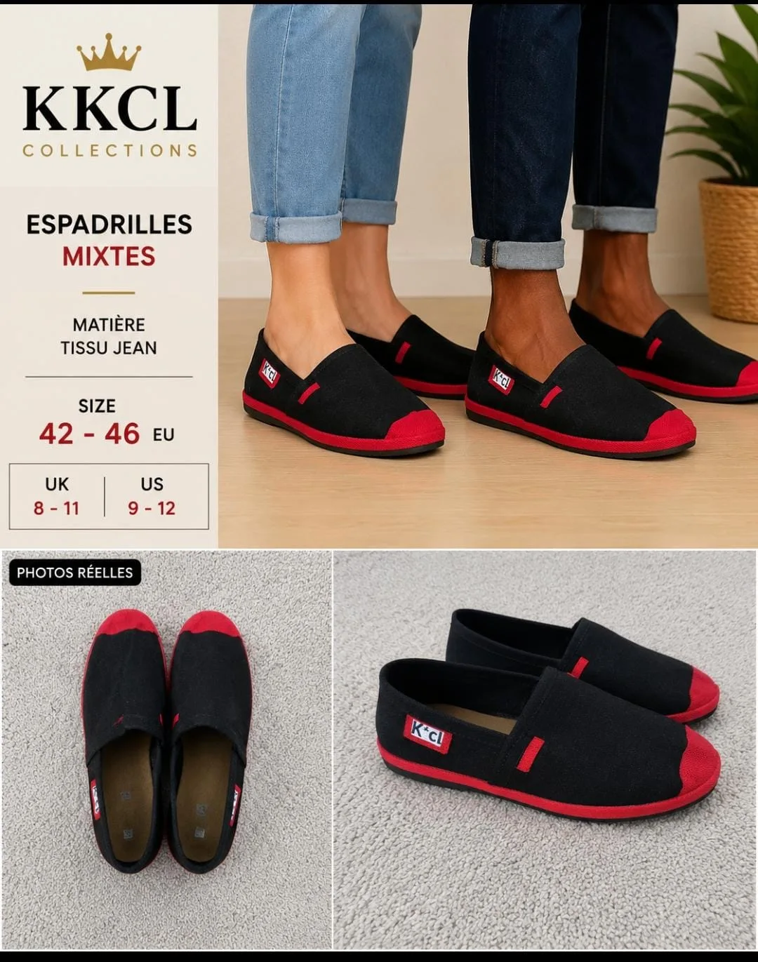 Unisex African Woven Fabric & Denim Sneakers