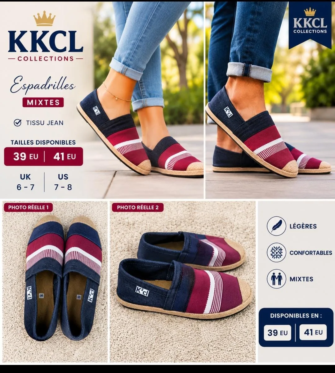 Unisex African Woven Fabric & Denim Sneakers